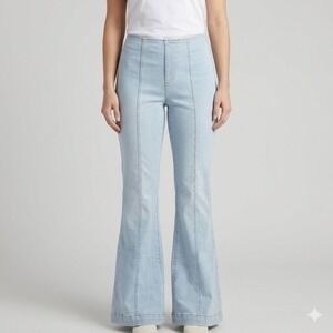 INC International Concepts‎ Flare Jeans Light Seamed Size 8 Blue